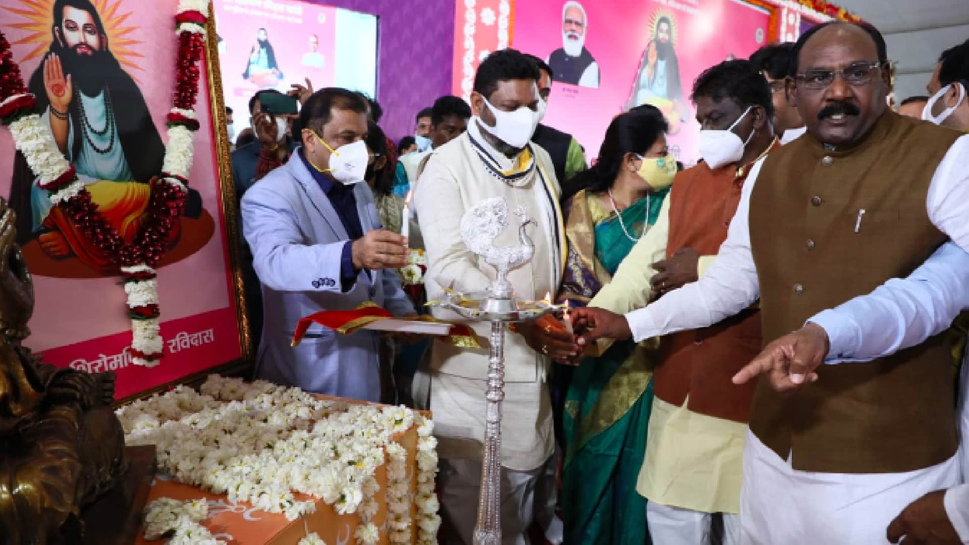Shower of announcements of MP CM: Global skill park will be in the name of Sant Ravidas, Sant Ravidas self-employment scheme will also start