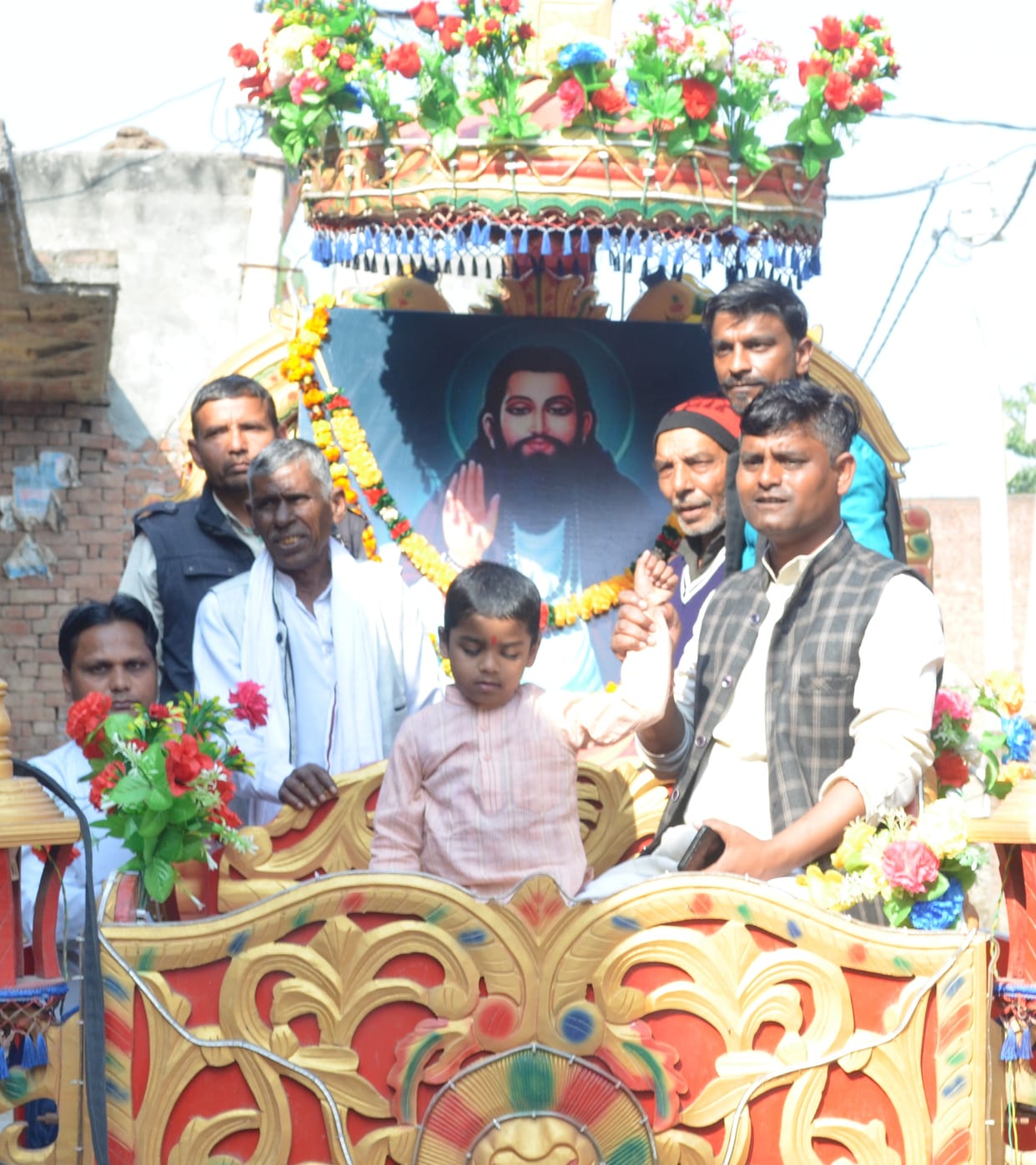 Procession of Sant Ravidas taken out with pomp