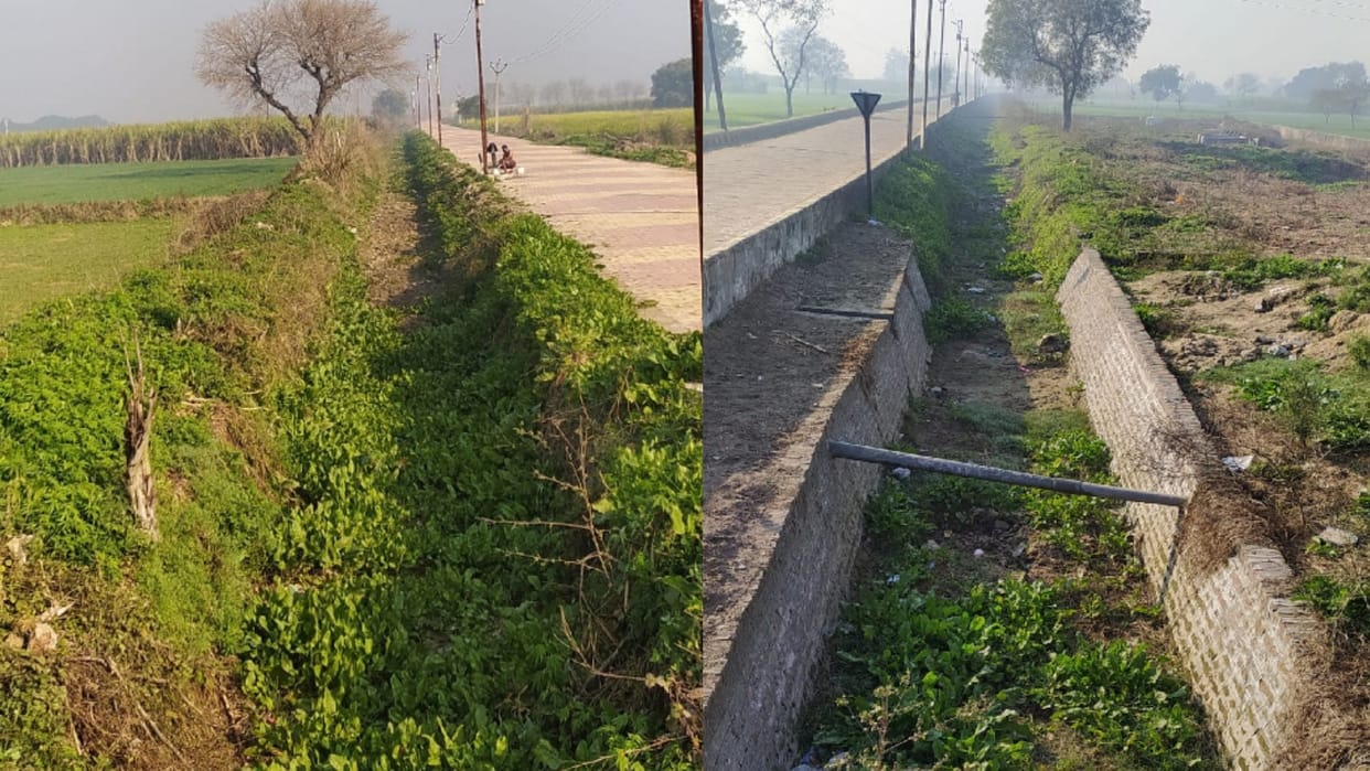 Baghpat: Rajbaha has been dry for five years, farmers of more than half a dozen villages are upset