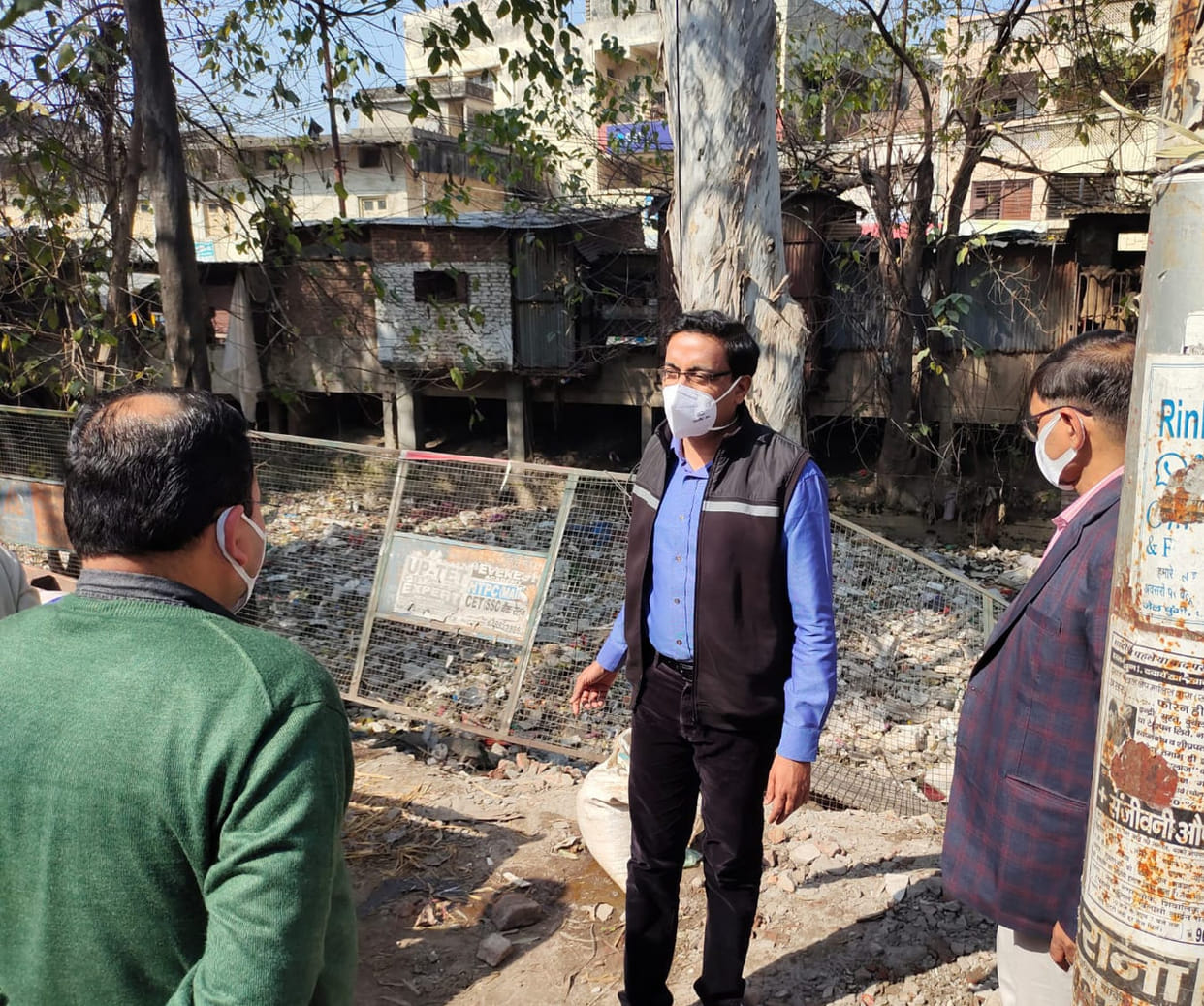 The divisional commissioner got angry seeing the mess.
