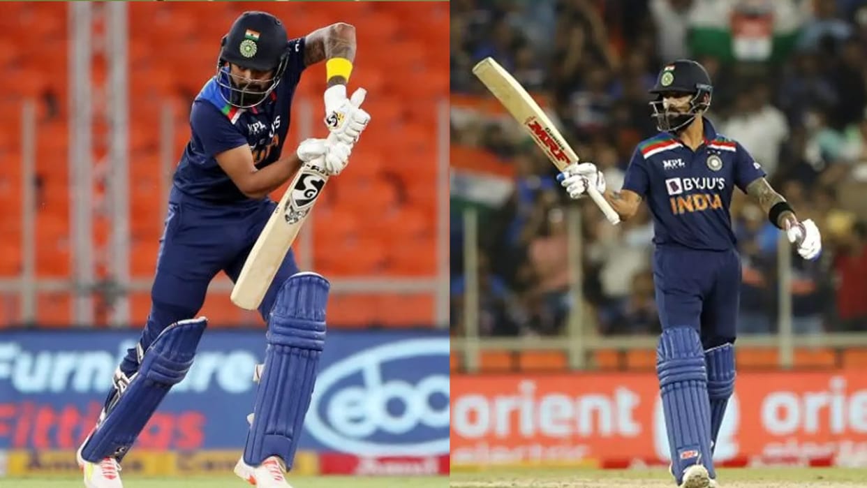Virat Kohli and KL Rahul only indian players in top ten T20 Rankings