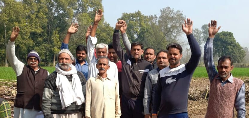 Farmers demonstrated when weighing stopped