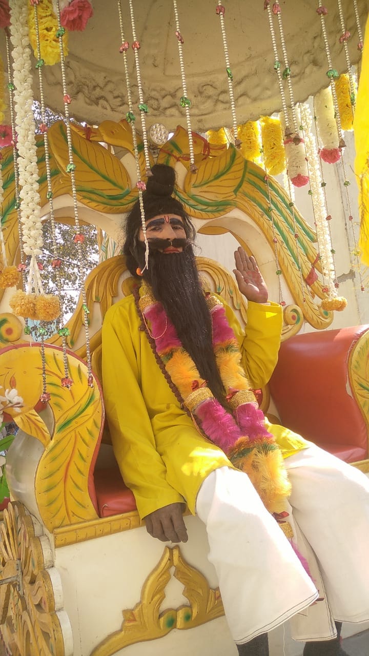 Sant Ravidas procession taken out with gaiety