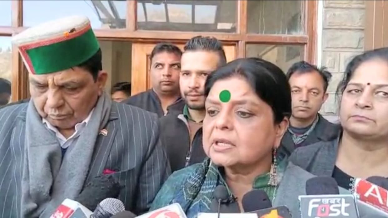 Congress leader Deepa Das Munshi press conference in solan
