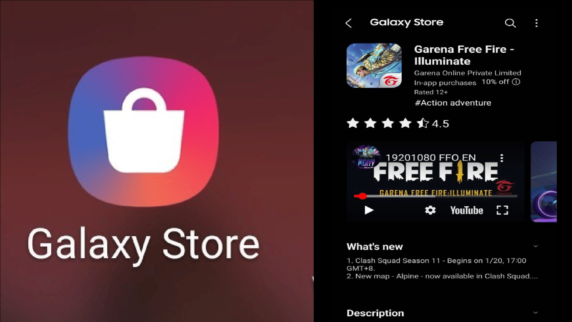 Garena Free Fire AppLock and other banned app Available for Download via Samsung galaxy Store in India