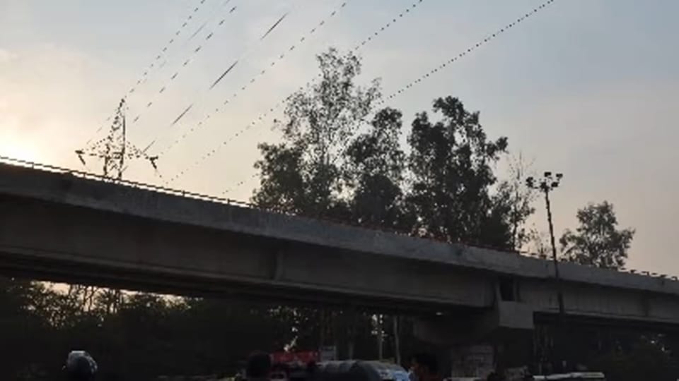 critical injured youth fell from satellite bridge bareilly identified as sunil sharma