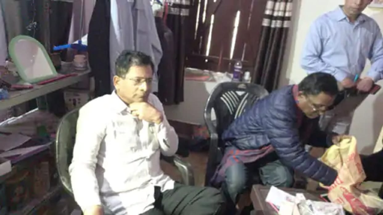 raids on locations of sub registrar in purnia bihar