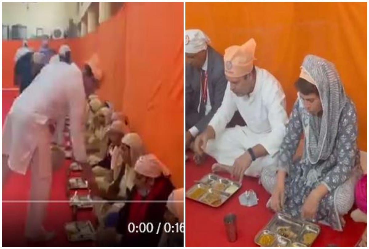 संत रविदास मंदिर में राहुल-प्रियंका गांधी