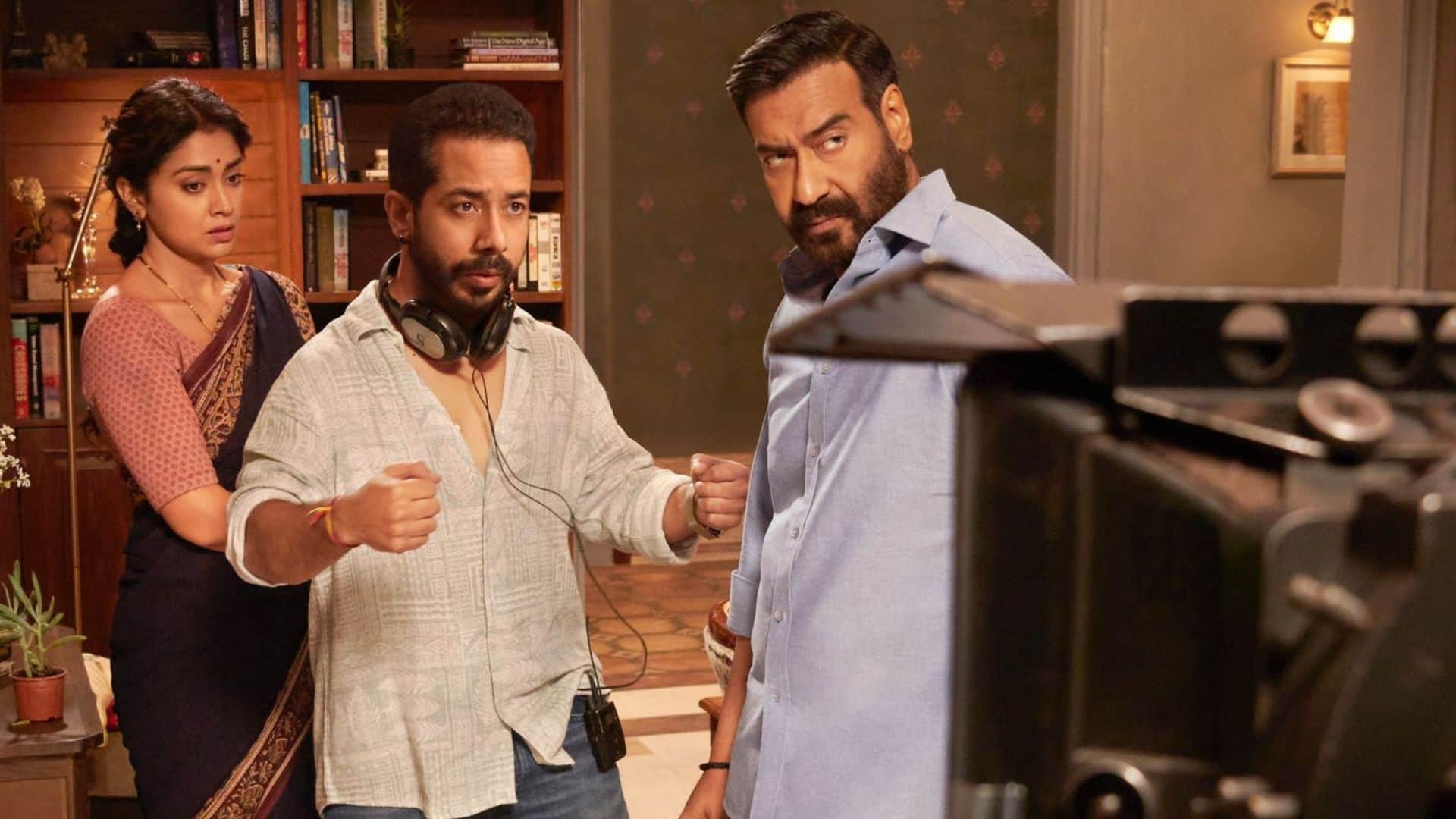 ajay devgn reveals drishyam 2 release date before runway 34 movie