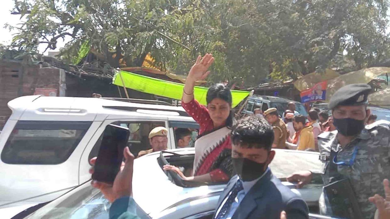 UP Election 2022: Roadshow of Anupriya Patel in Kanpur