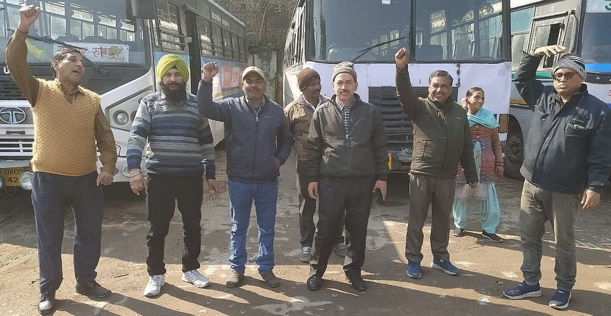 Roadways employees did not got salary from  eight months.