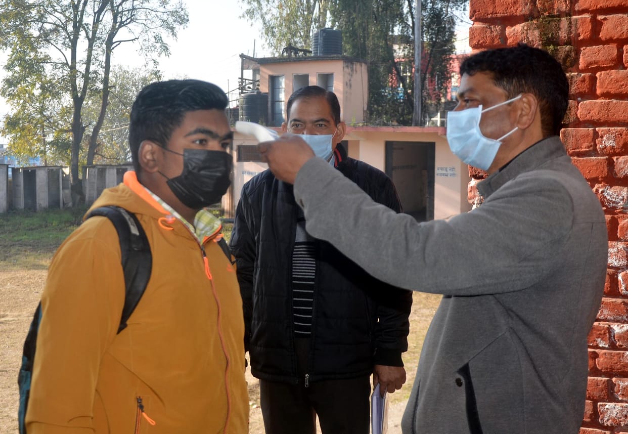 74 percent students reached school on the first day
