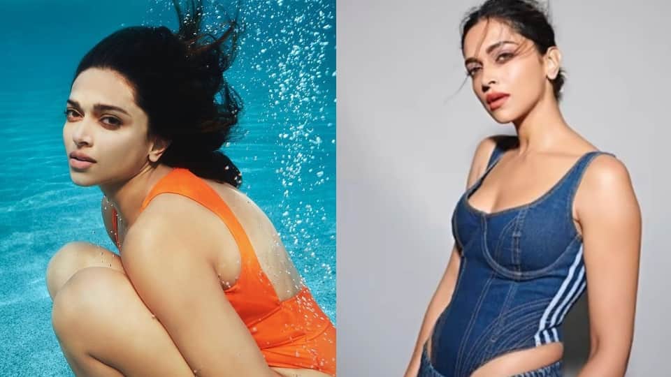 Bollywood actress Deepika Padukone Shared Underwater Photoshoot wearing orange bikini