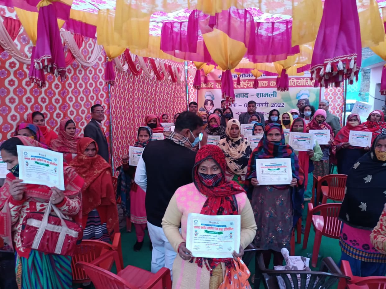 Kamlesh tops in Cook Cooking Competition
