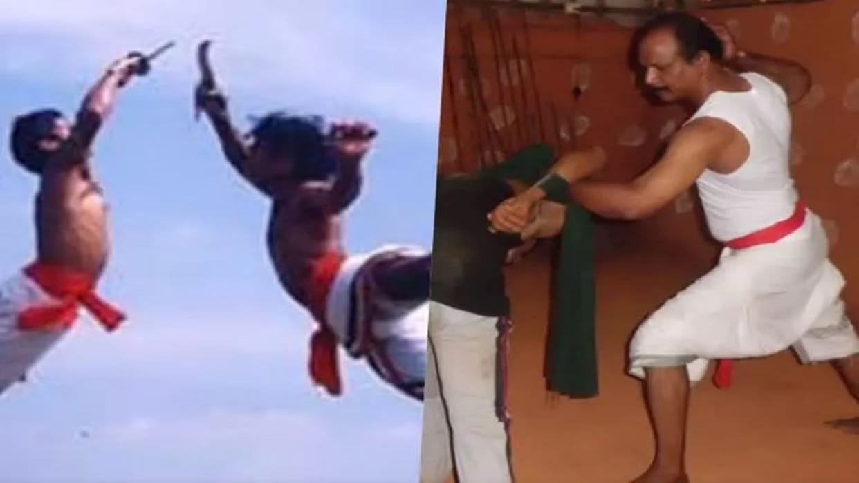 a retired sub inspector of police in kerala trains youngsters kalarippayattu