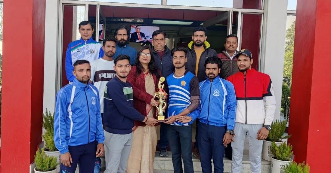 The team of Shri Ram College was the runner up in the handball competition