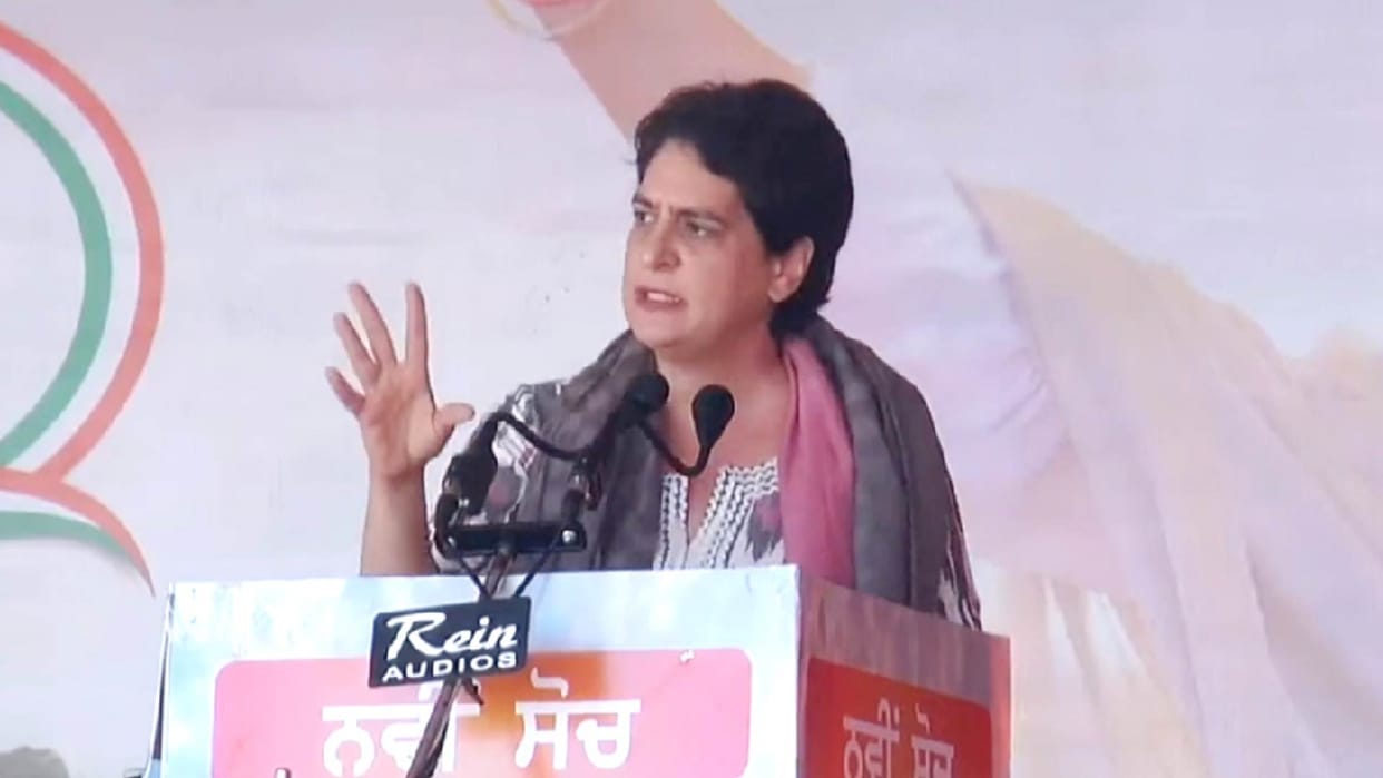 Priyanka Gandhi defends Charanjit Singh Channi