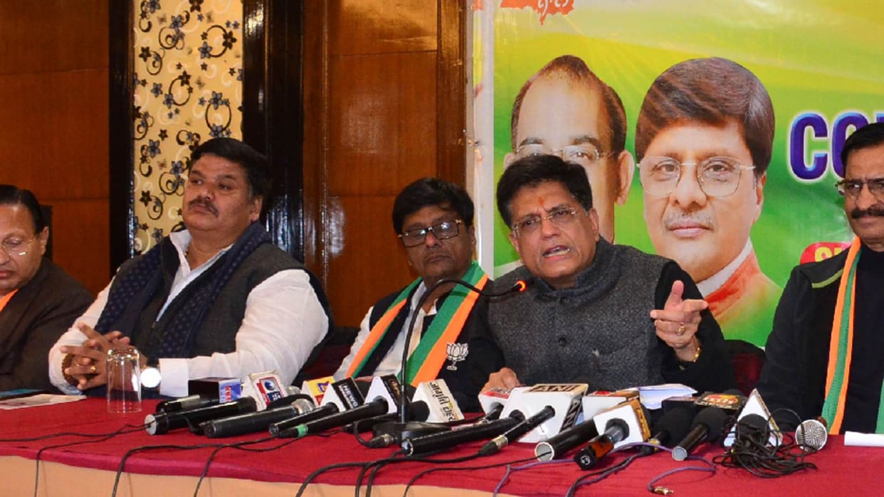 Piyush Goyal targets Punjab Congress in Ludhiana
