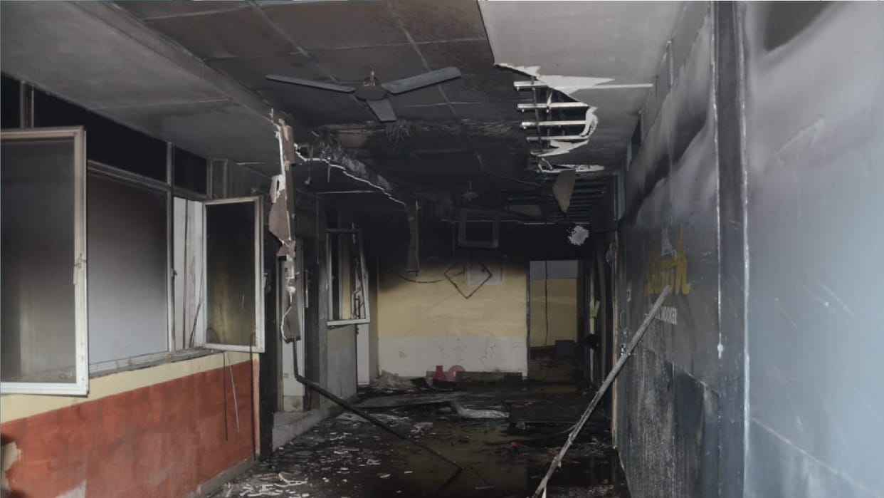 spa center in Noida caught fire Two including woman burnt to death