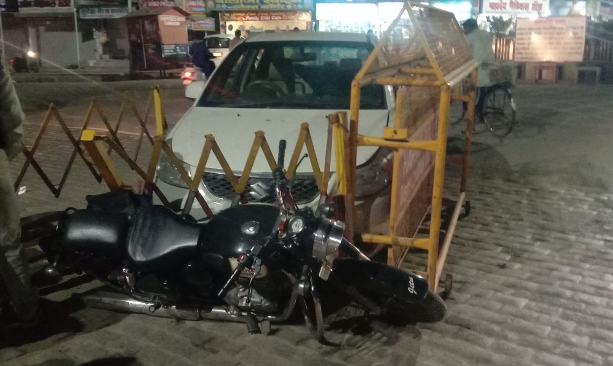 Speeding car driver hit DSP's bullet