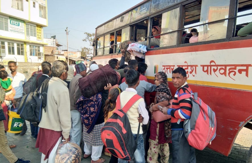Roadways buses went in elections, passengers upset