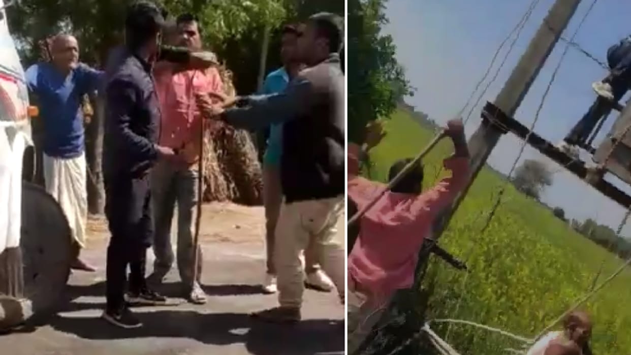 Morena: Villagers attacked the team of electricity department who arrived to recover, the employees saved their lives by running away