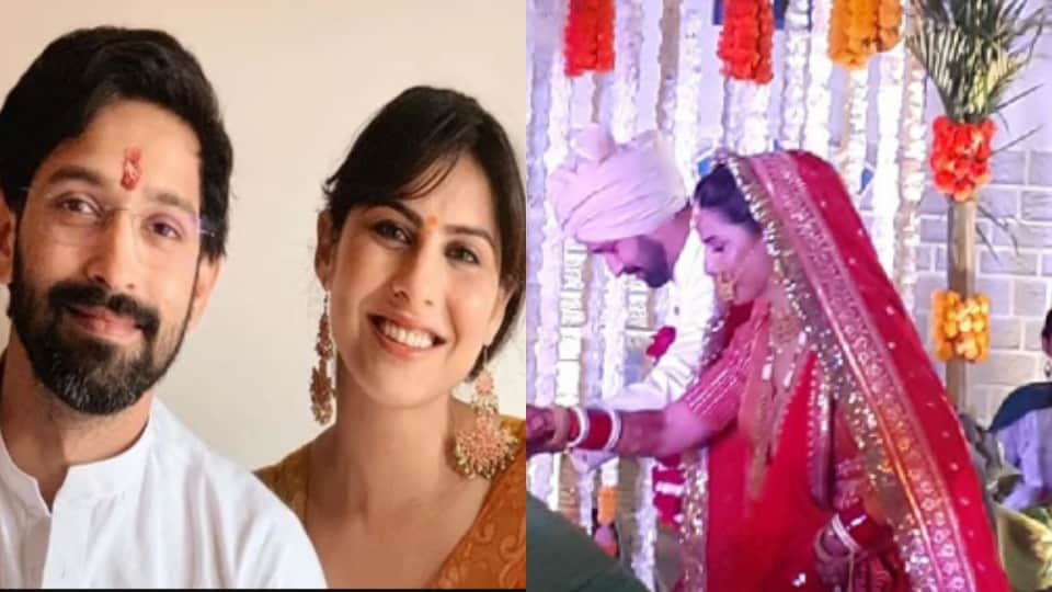 Vikrant Massey Sheetal Thakur marriage pictures out