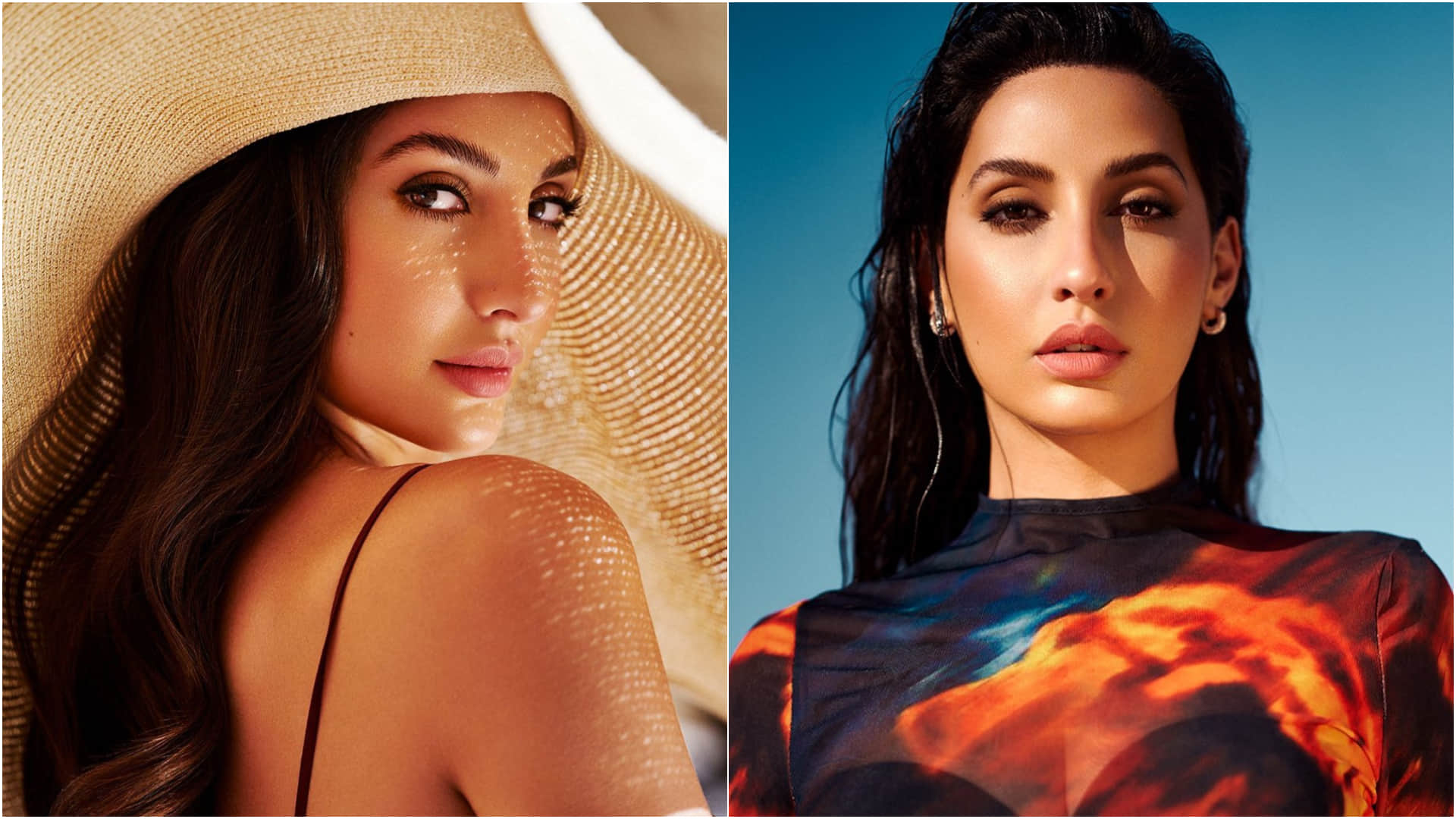 nora fatehi impress fans with classy look in orange kurta