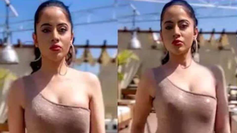 Urfi Javed wore a nude color bold dress social media users said shameless