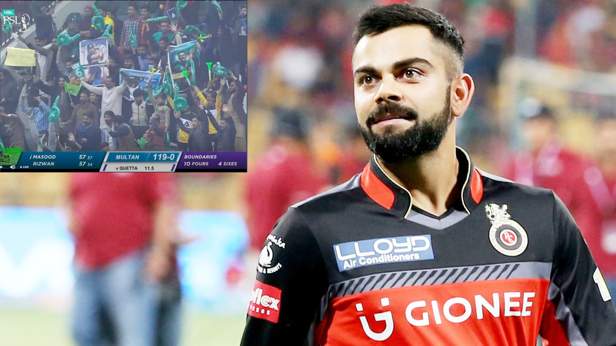 PSL 2022: Virat Kohli fan in Pakistan Super League with the banner of 'I want to see your century in Pakistan'