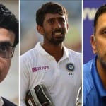 सौरव गांगुली, ऋद्धिमान साहा और राहुल द्रविड़