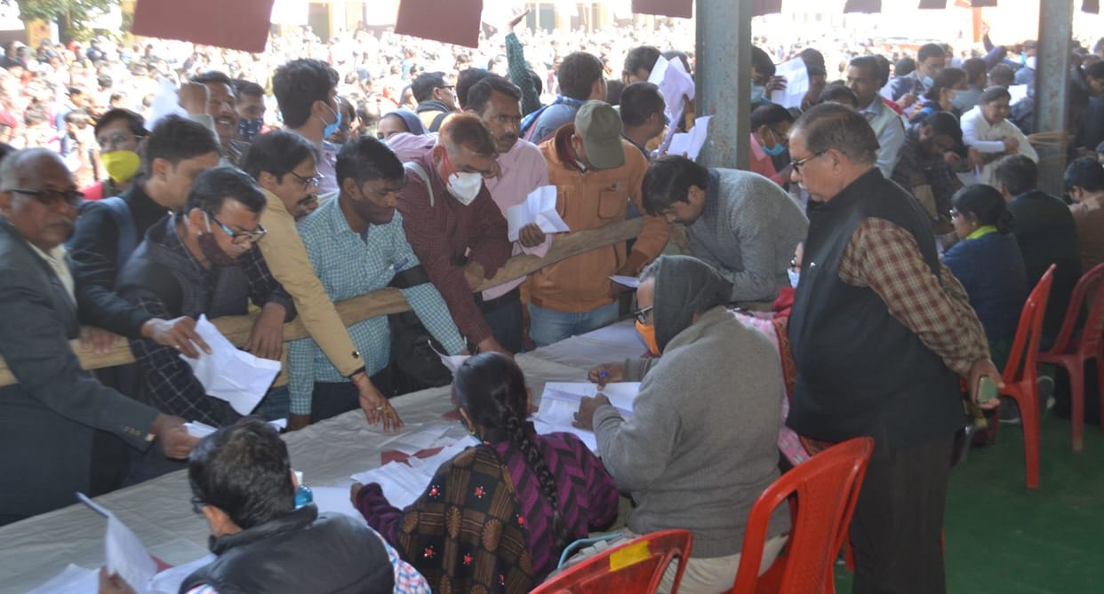 Voting today at 1629 booths in the district