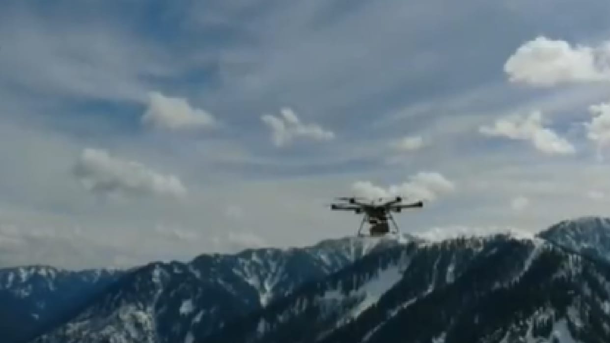 Indian Army using drones to supply booster dose vaccine to forward troops in jammu kashmir