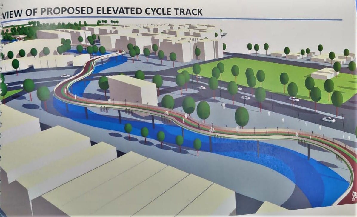 Development: Now cycles will run on elevated track, HSVP made a plan of 100 crores, preparing for tender