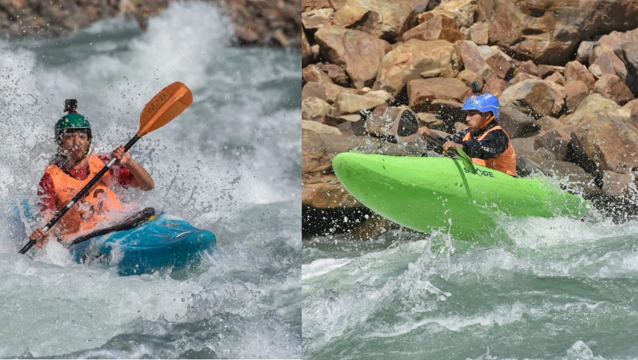 Uttarakhand: Rishikesh Ganga Kayak Festival 2022 Kayakars are trying hard with the booming waves, see photos