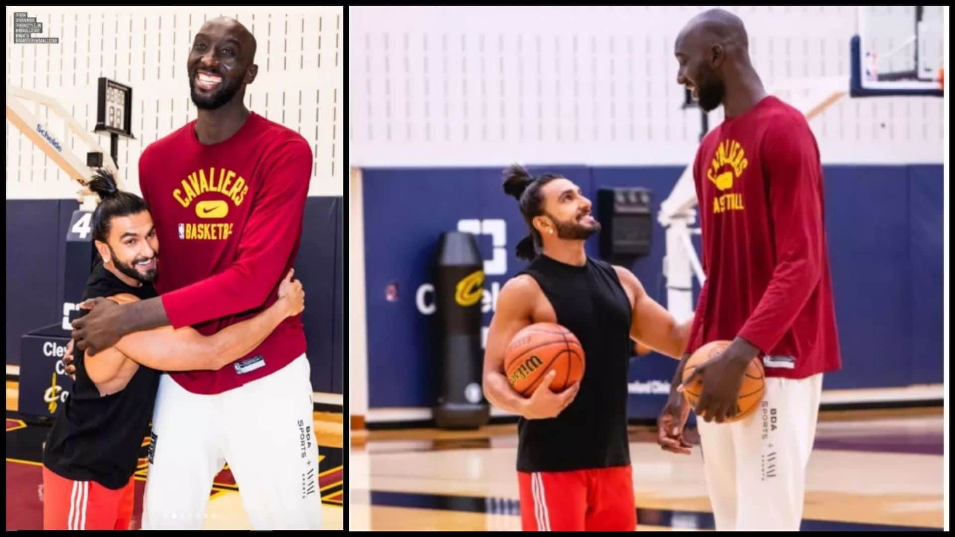 Actor Ranveer Singh participated in the NBA All-Star game in Cleveland See Pics