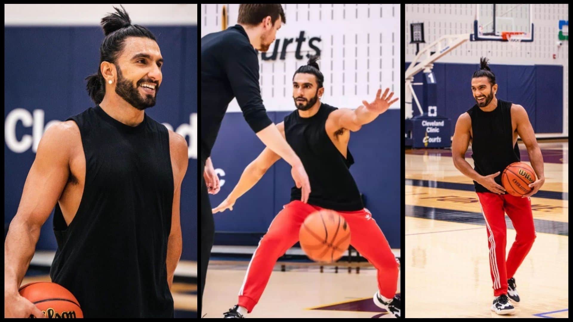 Actor Ranveer Singh participated in the NBA All-Star game in Cleveland See Pics