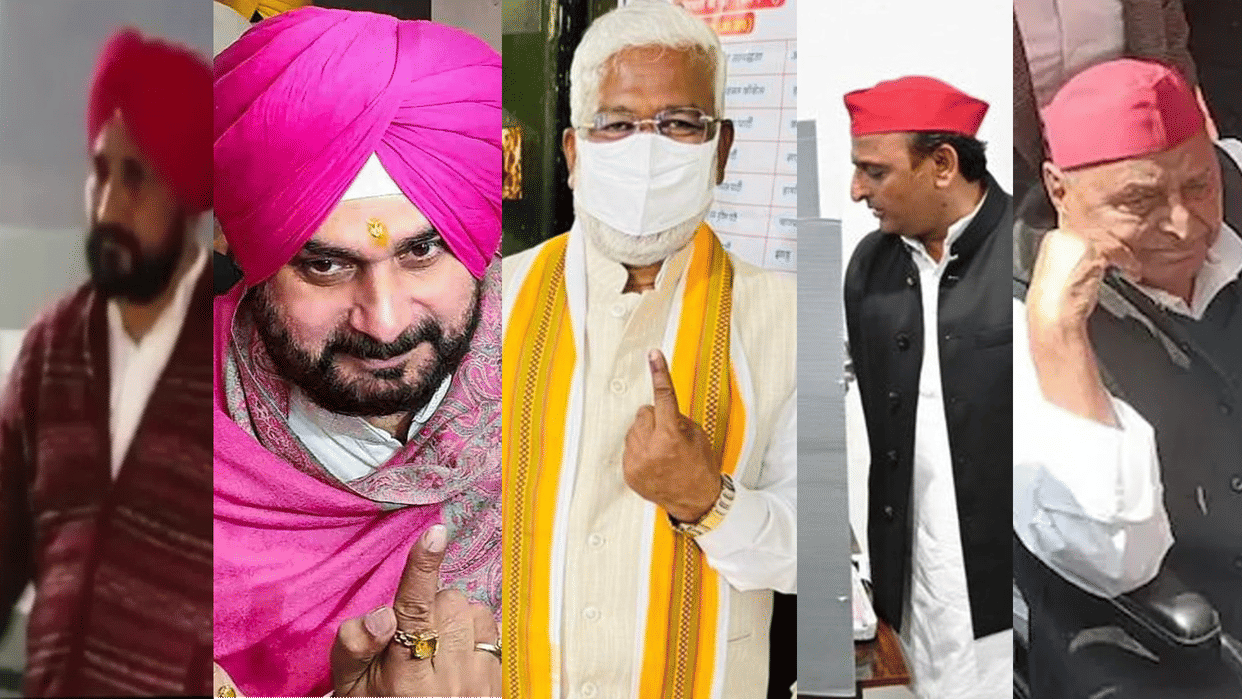 UP Punjab Chunav 2022 Voting Know in 10 Pictures How Big Leaders Cast Their Votes