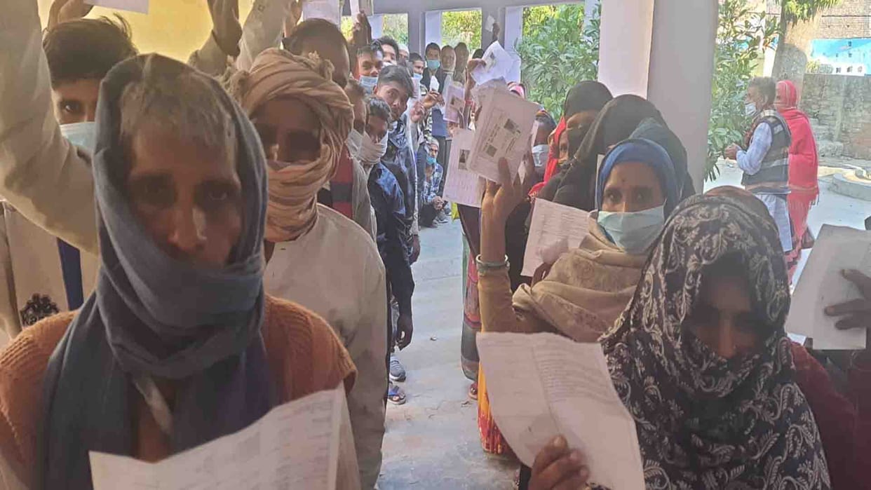 up election 2022, Voting in seats of bilhaur up