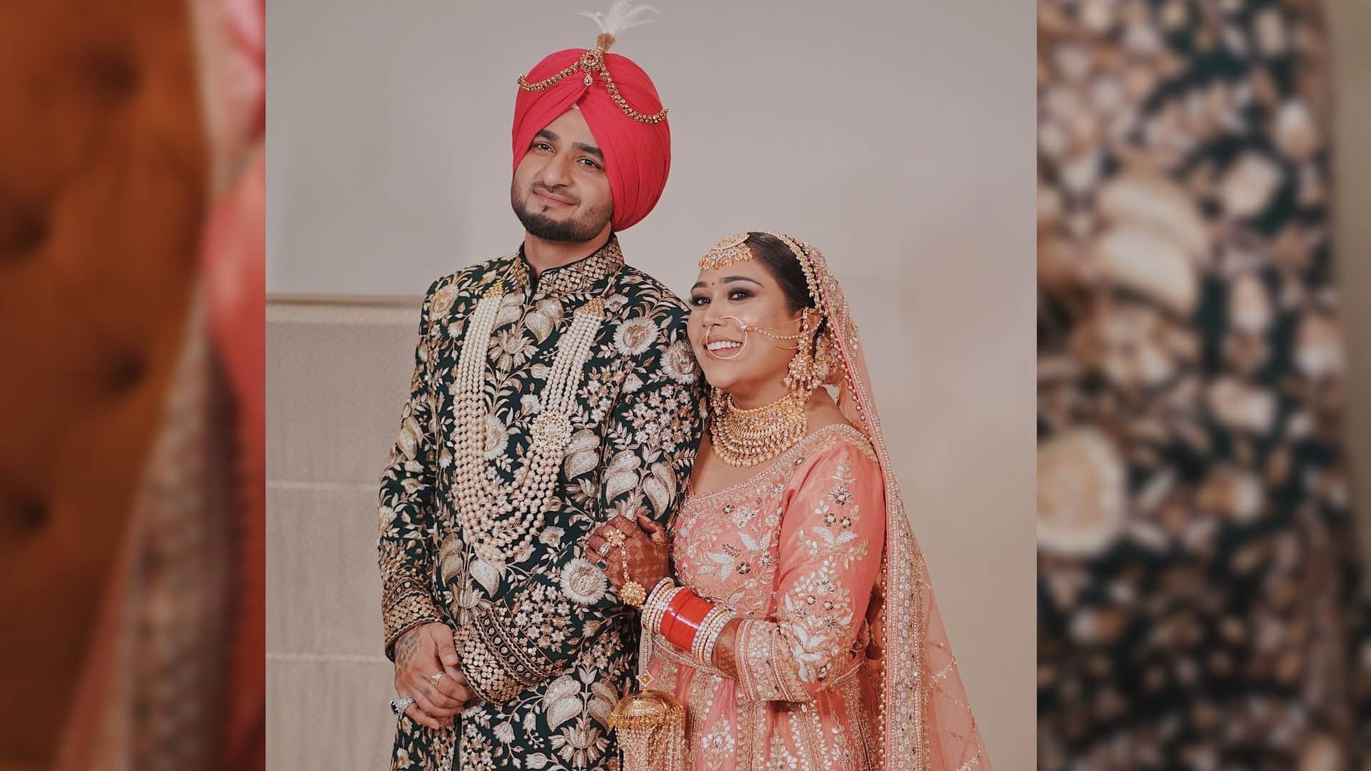 Punjabi Singer Afsana Khan Tie Knot with Saanjz Shares Wedding Photos