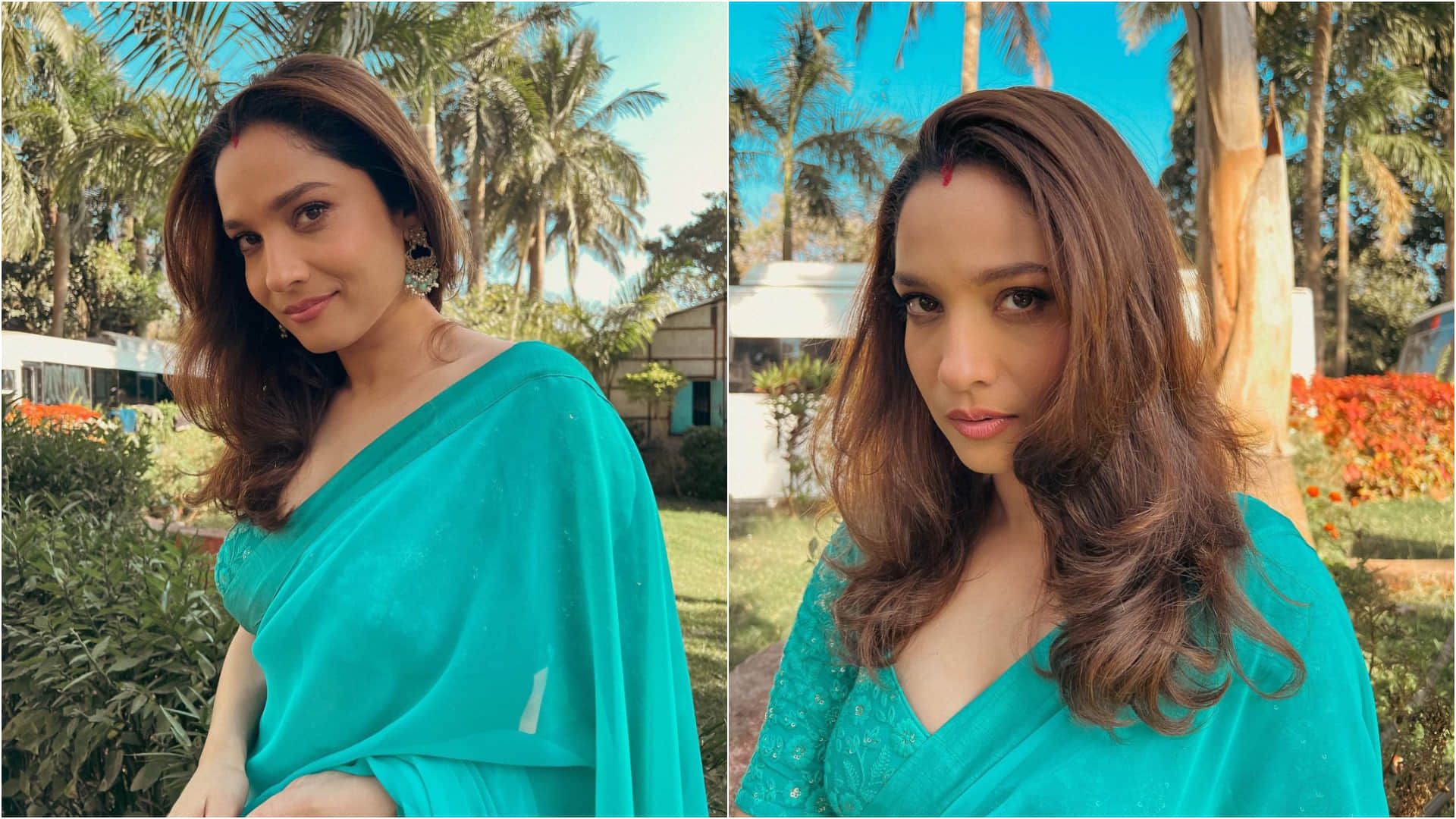 ankita lokhande impress fans with her simply gorgeous look in saree