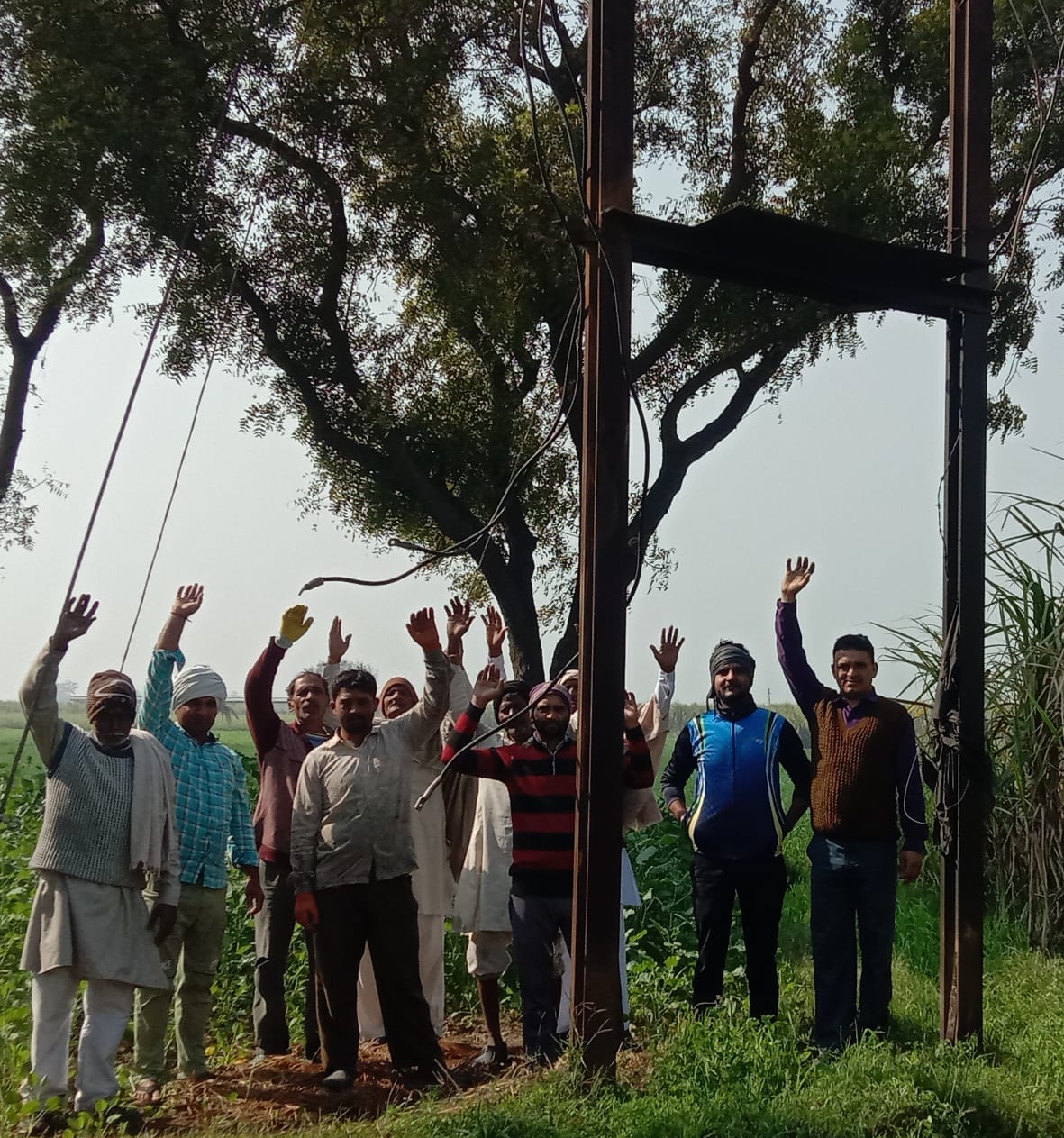 Farmers' ruckus for transformer