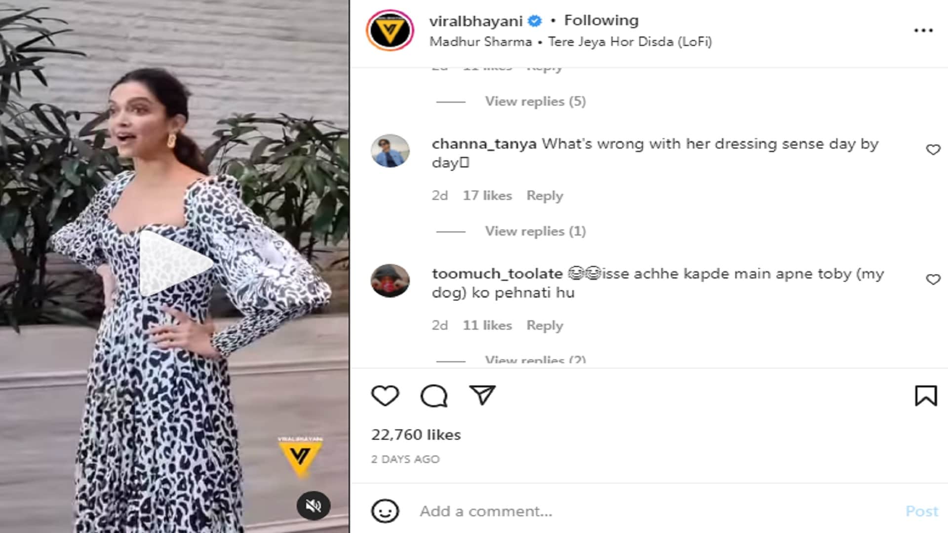 deepika padukone gets trolled for black and white animal print dress gehraiyaan promotion