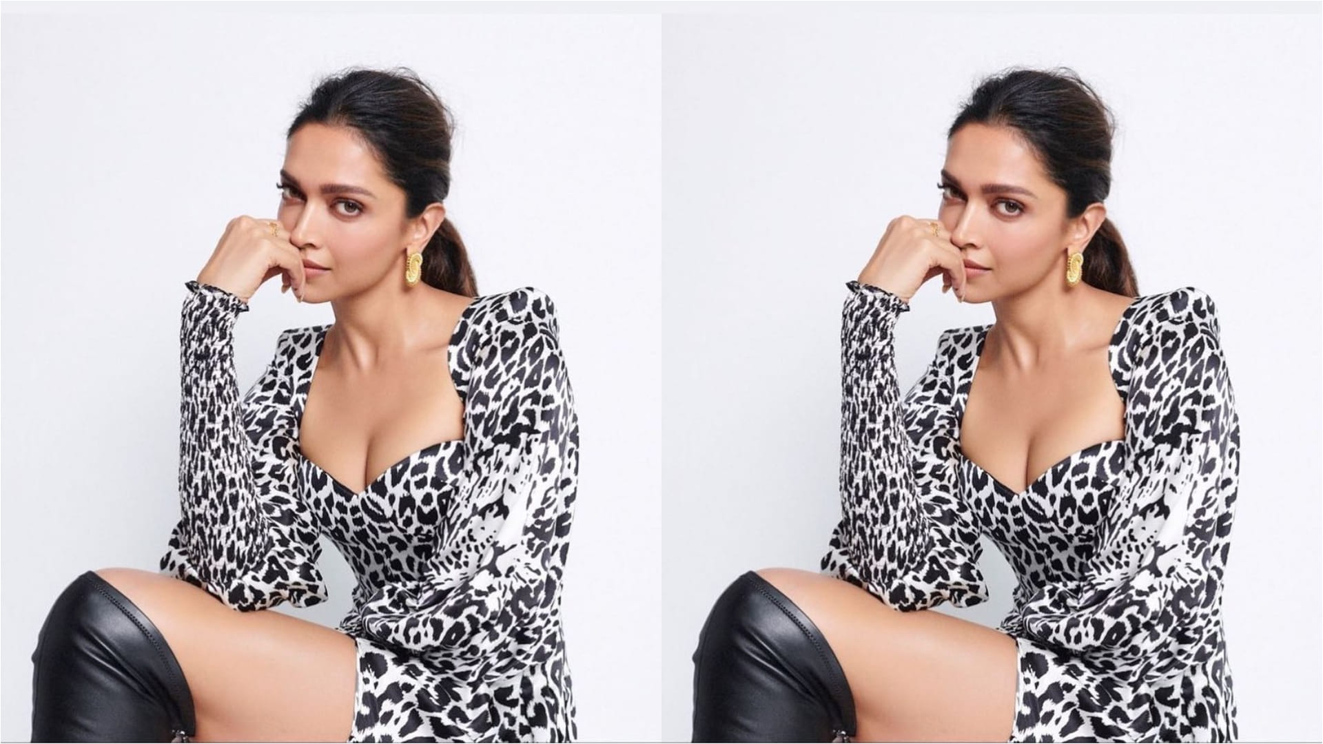 deepika padukone gets trolled for black and white animal print dress gehraiyaan promotion