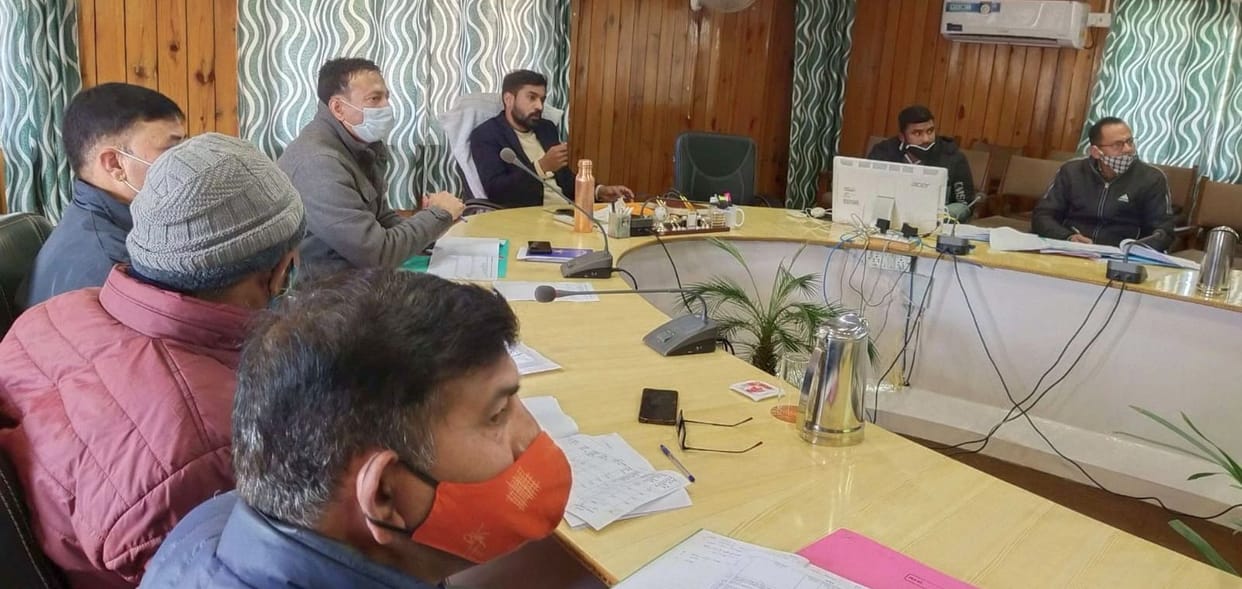 Meeting By DM in Pithauragarh