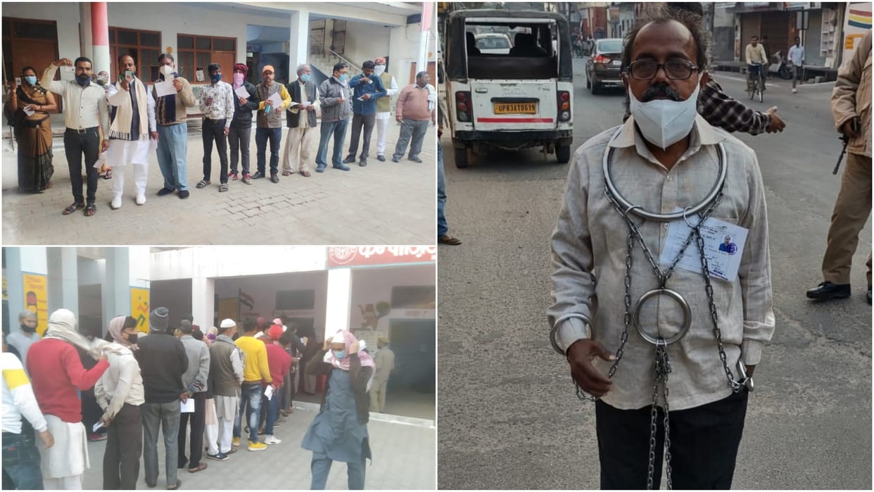 UP Election 2022 Phase 3 Voting: voters cast his vote in firozabad seat