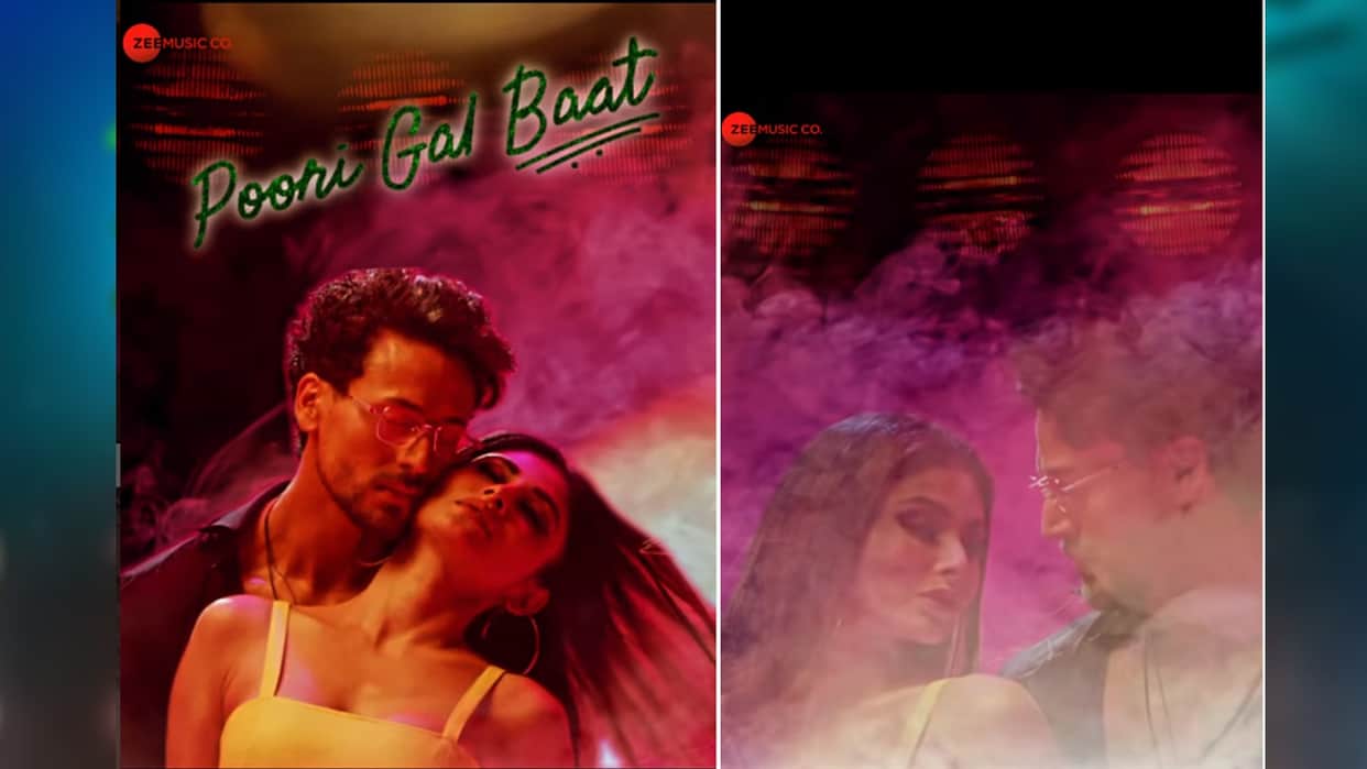 bollywood tiger shroff shared teaser of new song poori gal baat with actress mouni roy