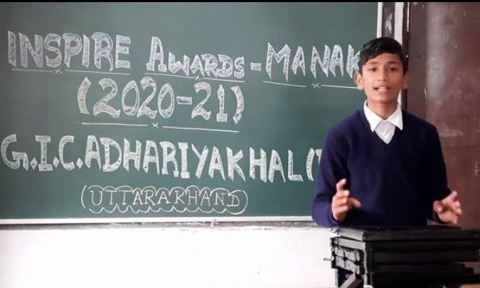 Selection of child scientist Nitesh Singh for national level