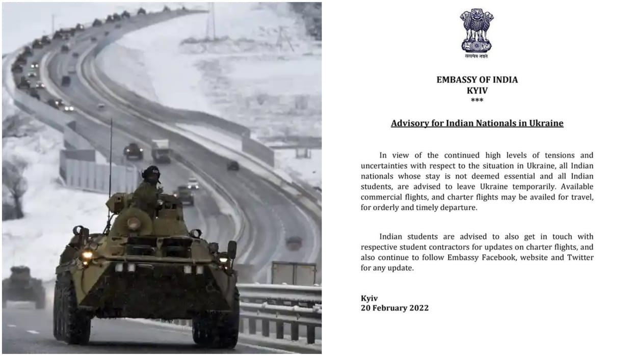 India issues advisory for Citizen amid continued Russia Ukraine Tension asks them to leave Kiev news and updates