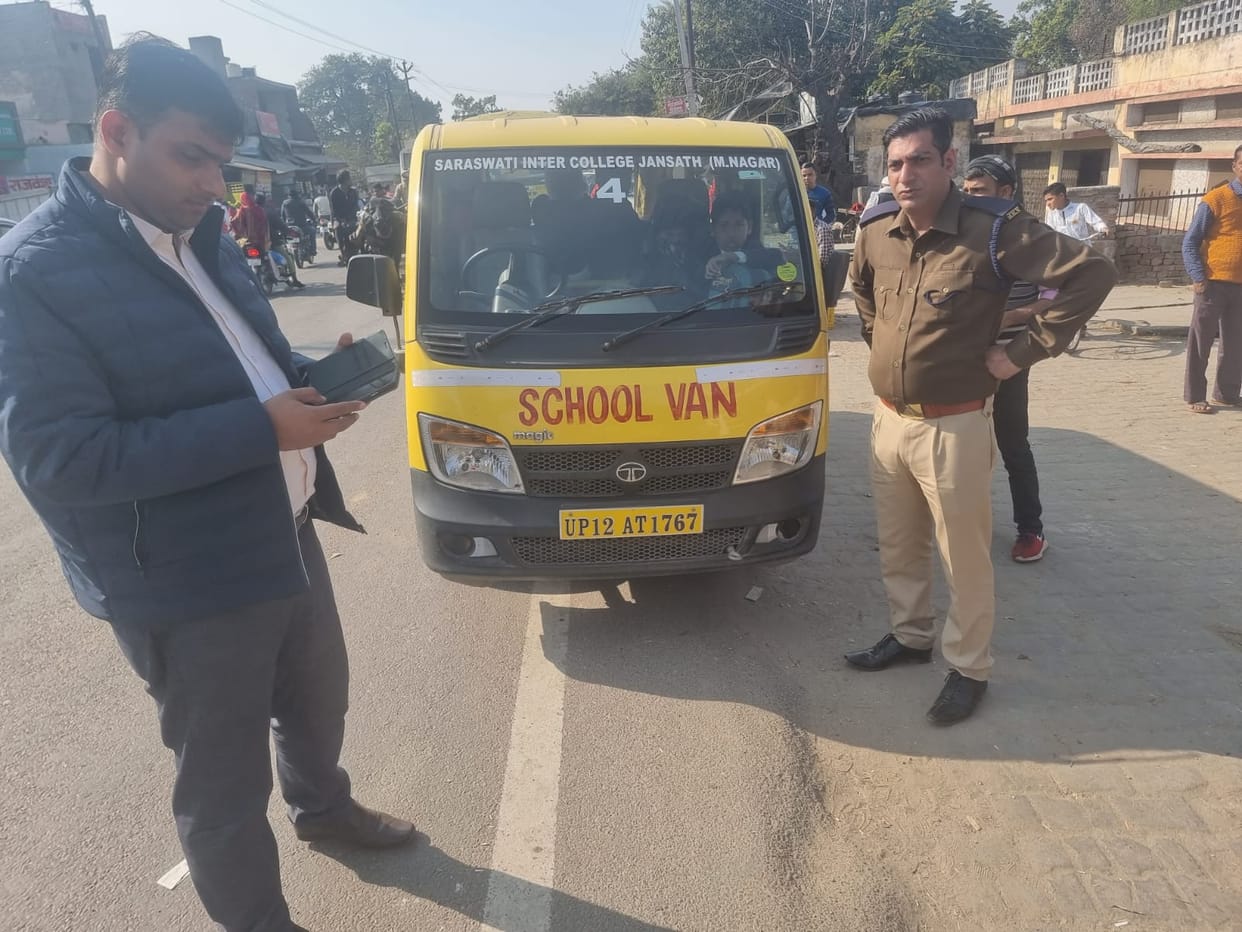 Four school vehicles checked, one seized